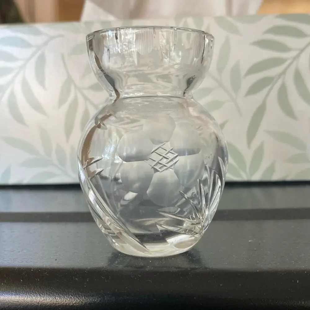 Vintage Small‎ Nachtmann Bleikristall Crystal bud Vase